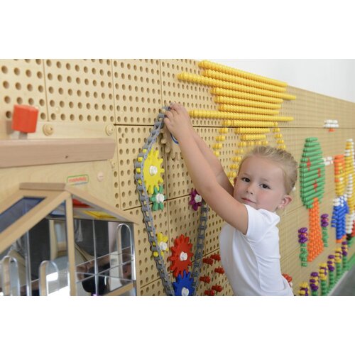  Masterkidz zidna ploča zupčanici i lanac 79 kom. izgraditi vlastiti mehanizam Slike