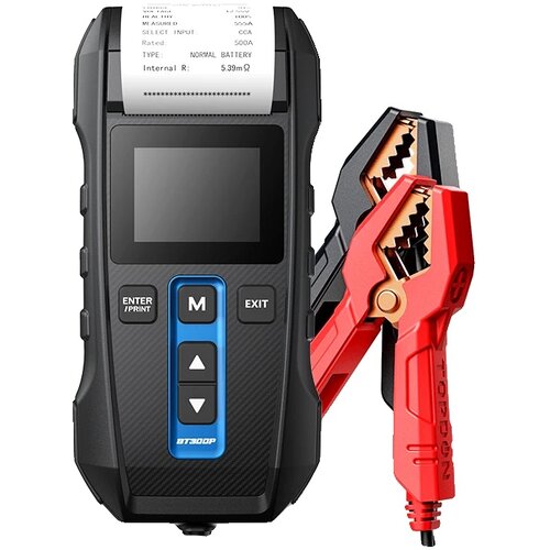 TOPDON Tester baterij, funkcija tiskalnika, 12V test obremenitve avtomobatske baterije, BT300P, (5000157669) Slike