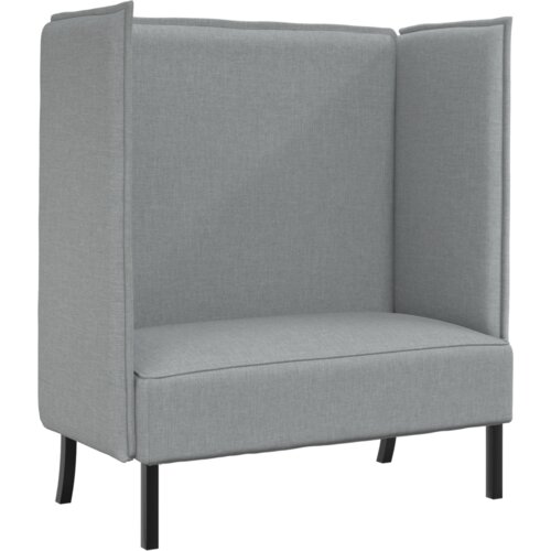 VidaXL Sofa s visokim naslonima Svjetlosiva 109x56x121 cm Tkanina Slike