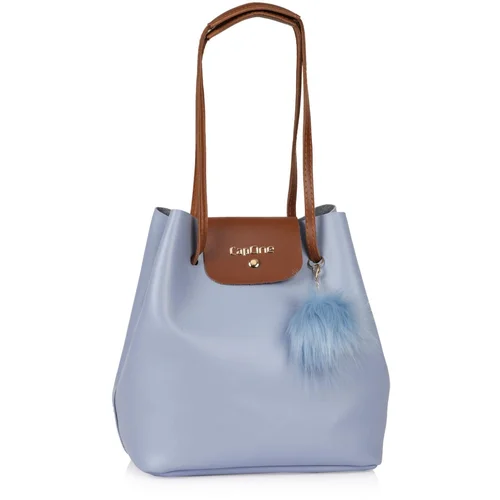 Capone Outfitters Capone Padova Leather Baby Blue Women's Shoulder Bag