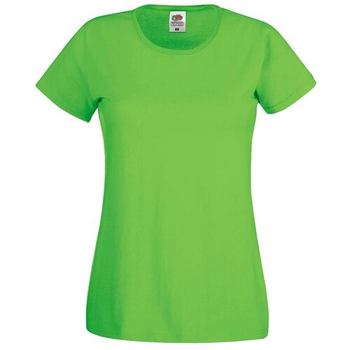Fruit Of The Loom Green Women's T-shirt Lady fit Original Cene