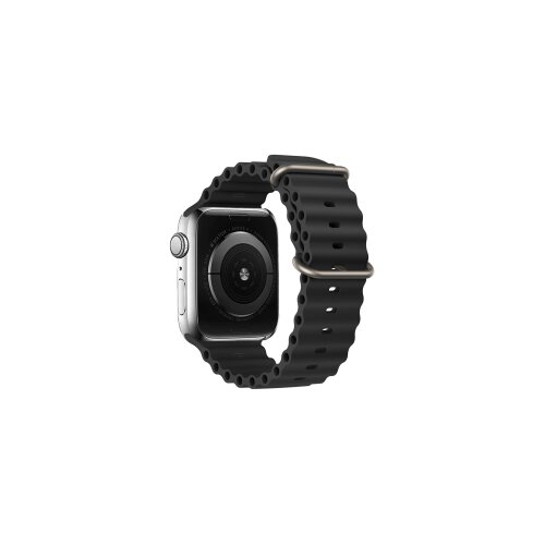 Silikonska NARUKVICA ZA APPLE WATCH 42/44/45/49 DIZAJN 1 CRNA Slike