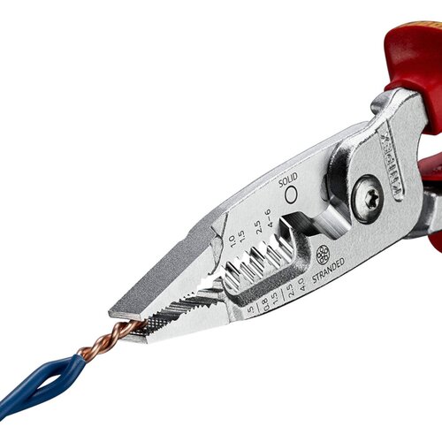 Knipex 1000V vde izolovana kombinovana električarska kle&amp;scaron;ta za skidanje izolacije 200mm (13 76 200 me) Slike