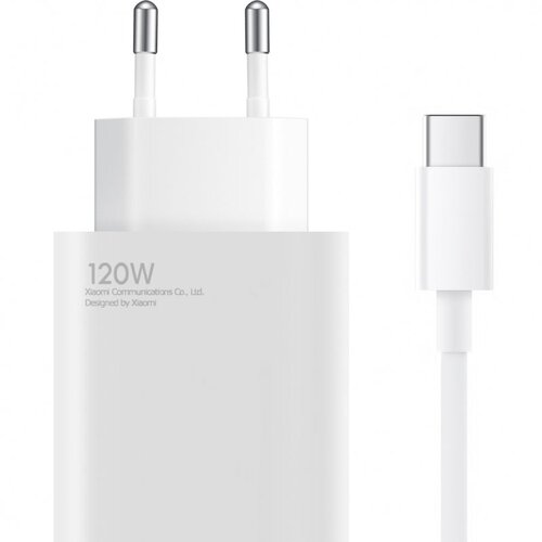  Zidni punjač Xiaomi 120W 6A 1 x USB-A s USB-C kabelom bijeli BHR9462EU Slike