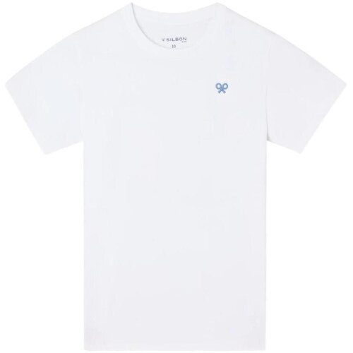 Silbon Majice s kratkimi rokavi SS263070401257 Bela Cene