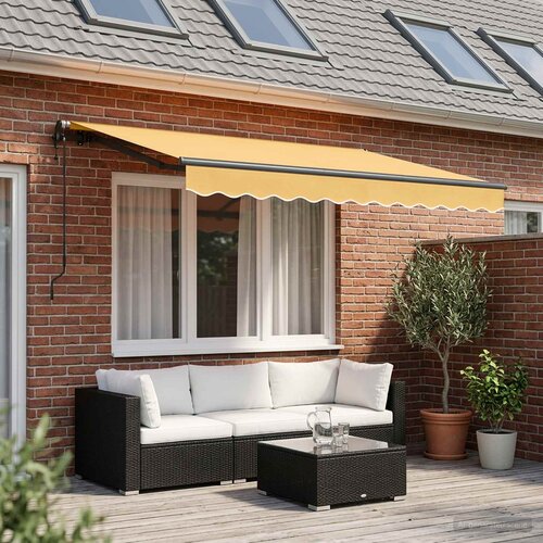  Povlačivi tende Pijesak 600 &times; 300 cm Tkanina i Aluminij Cijene