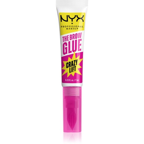 NYX Professional Makeup The Brow Glue Crazy Lift dugotrajni gel za obrve 7 ml Slike