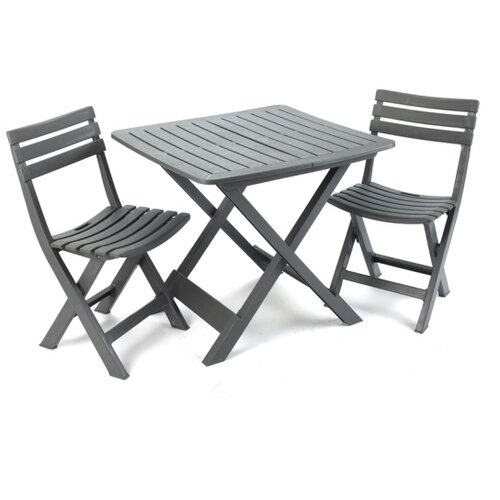 Ipae-progarden camping set - Sklopivi Set sa 2 Stolice i Stolom - Antracit Cene