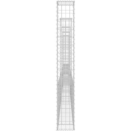  Gabionska ko&amp;scaron;ara U-oblika s 5 stupova 500x20x150 cm željezna Slike