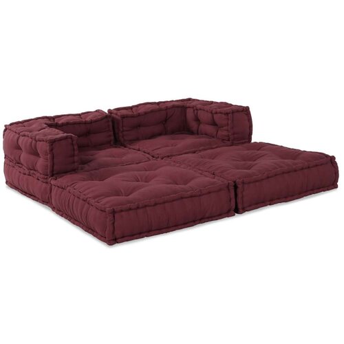  Modularni Poufovi 2 kom Maro Tkanina Slike