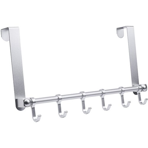 INF Aluminijasto obešalo za obeske nad vrati za spalnico, kopalnico in več Silver, (21333106) Cene