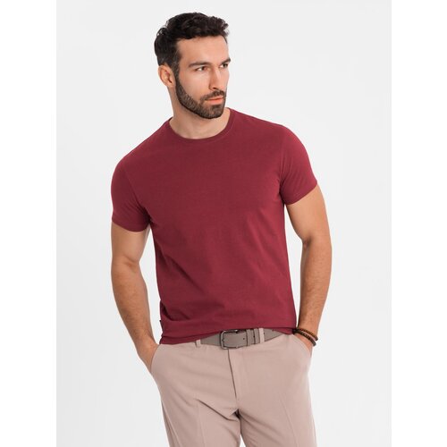 Ombre Classic BASIC men&amp;#039;s cotton T-shirt - maroon Slike