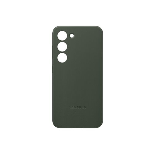 Samsung galaxy S23 leathe case green Slike