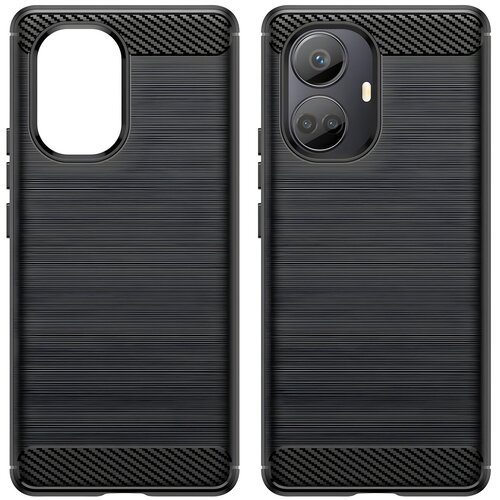  Futrola Carbon Shield TPU za Realme 10 Pro Plus - Crna KP24320 Cene