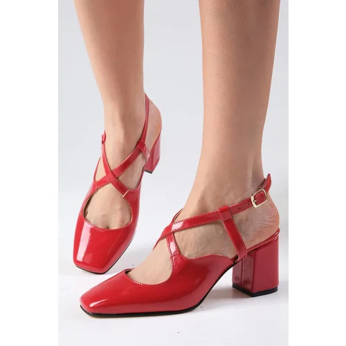 Mio Gusto Catalina Red Women's Open Back Boots and Heels.