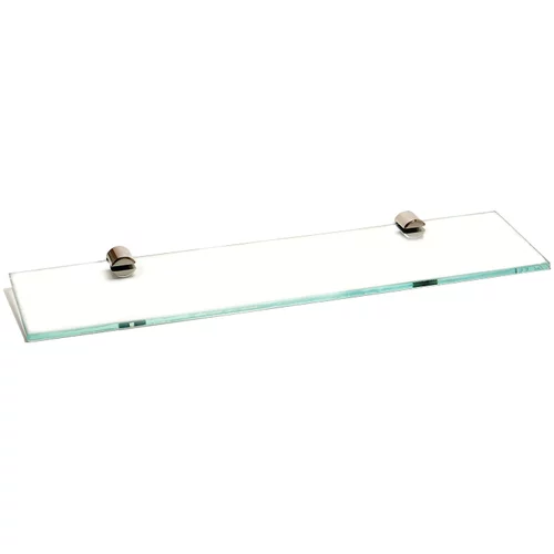 Staklena steklena polička (40 cm, inox)