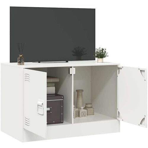 vidaXL TV ormarić bijeli 67 x 39 x 44 cm čelični Cene