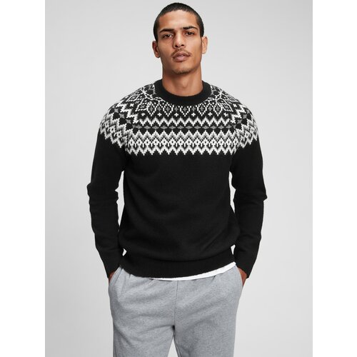 GAP Knitted sweater with Norwegian pattern - Men Slike