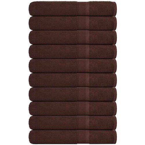 vidaXL Brisače 10 kos rjava 100x200 cm 360 g/m² 100% bombaž Cene