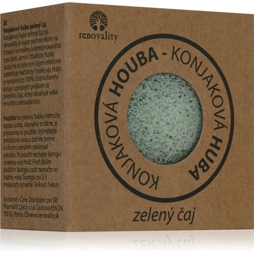 Renovality Konjac mushroom green tea spužvica za čišćenje za nepravilnosti na koži lica 7x4 cm Cijene