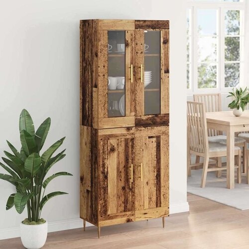  Kuhinjski ormarić 2 pcs Staro drvo 69 5 x 34 x 180 cm Konstruirano drvo Slike