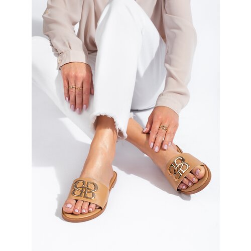 SHELOVET Classic women's black slippers Cene
