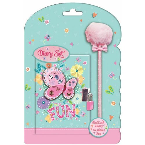  Dnevnik sa olovkom butterfly fun 56l bp642301 ( 09/70024 ) Cene