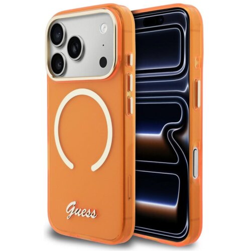  maska guess iml script metal magsafe za iphone 17 pro narandzasta Cene