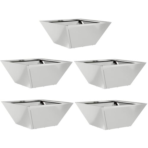 vidaXL Set metalnih saksija Pocinčani čelik 35 x 35 x 15 cm Ukrasni umetci Cijene