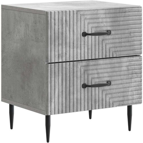 Noćni ormar Betonska siva 43 x 34 5 x 47 5 cm Konstruirano drvo - Betonska siva 1 Cene