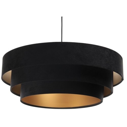  Luster na sajli TRINITI 1xE27/60W/230V crna/zlatna Slike