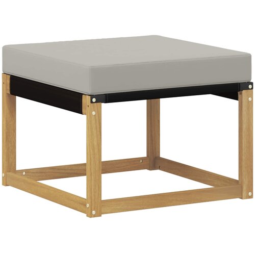  Set vanjskih sofa 7 kom. Bijela i svjetlosiva Smeđa 306 x 128,5 x 73 cm Slike