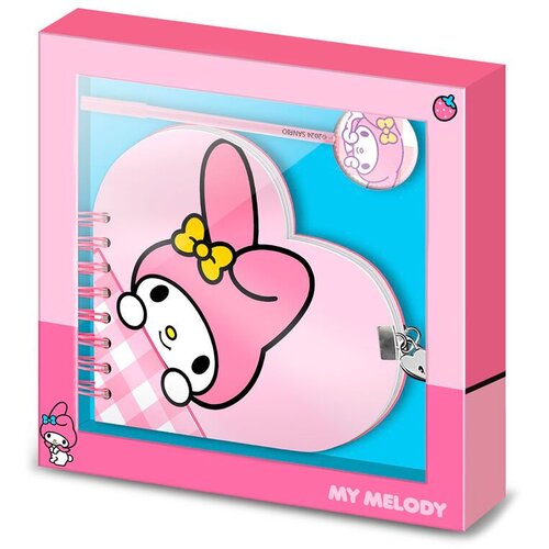 Hello Kitty Dnevnik u obliku srca s bravicom My Melody Cijene