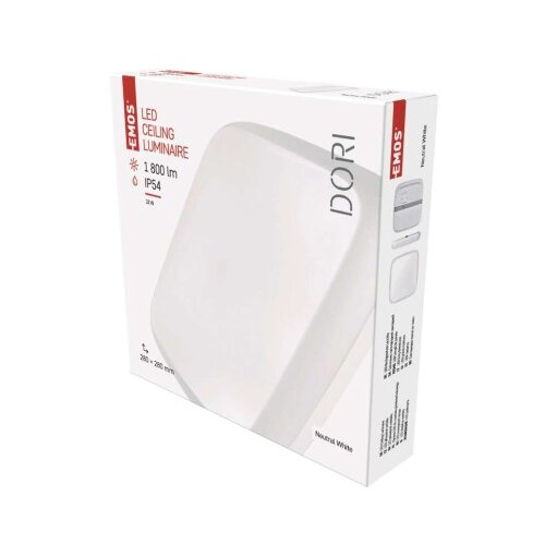  LED svetilo nadometno DORI, kvadratno, 18W, IP54, nevtralno bela Cene