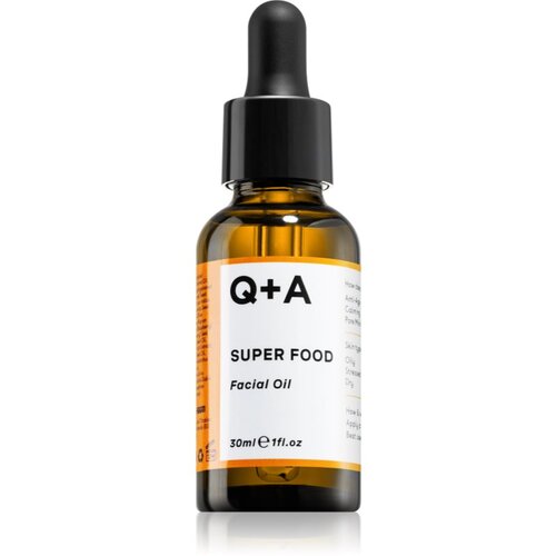 Q+A Super Food Facial Oil vlažilno olje za suho in občutljivo kožo 30 ml za ženske Cene