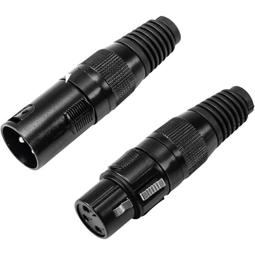 Omnitronic XLR set vtičnic/vtičev 3-polno črno ohi&amp;scaron;je 5x XLR vtič, (20428065) Slike