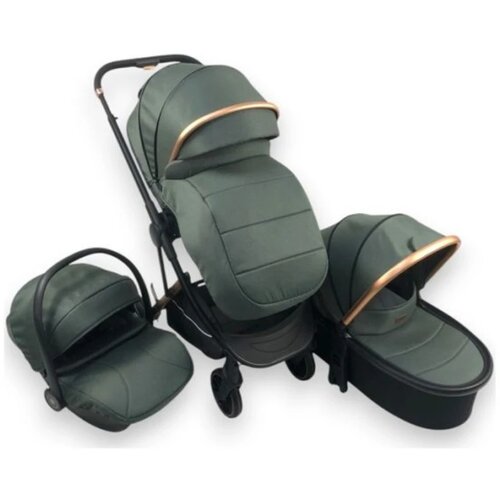 Bbo kolica za bebe 3u1 Neo Army Green, 0m+ Slike