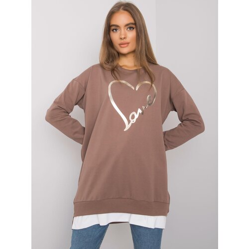 RUE PARIS Tunic-RV-TU-7258.40P-Brown Cene