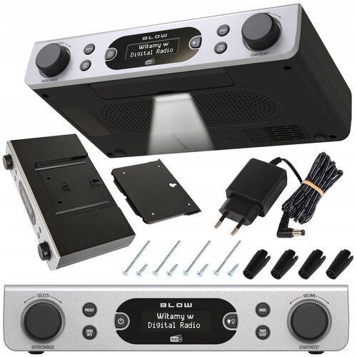 FM led viseći kuhinjski radio lcd dab+ rk2 srebrni Cijene