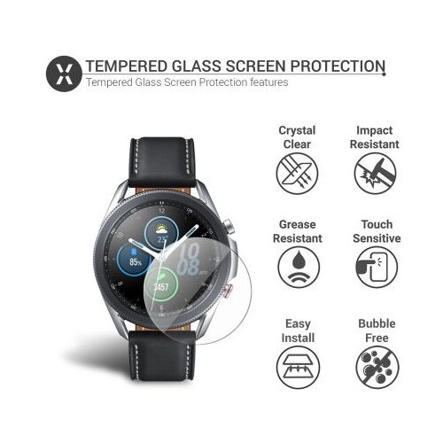Onasi ZA&amp;Scaron;ČITNO KALJENO STEKLO za pametno uro Samsung Galaxy Watch 3 45mm Slike