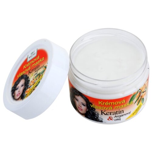 Bione Cosmetics Keratin + Argan regeneracijska maska za lase 260 ml Slike