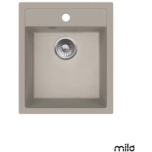 Milo Granitna sudopera Alpha 43,5x51,5cm Pure sand ø90 Cene