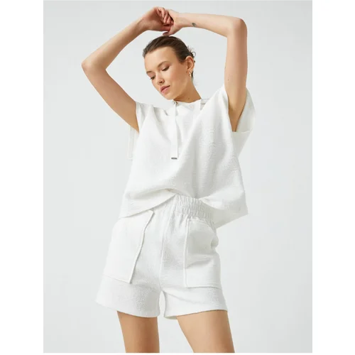 Koton Shorts - White - High Waist