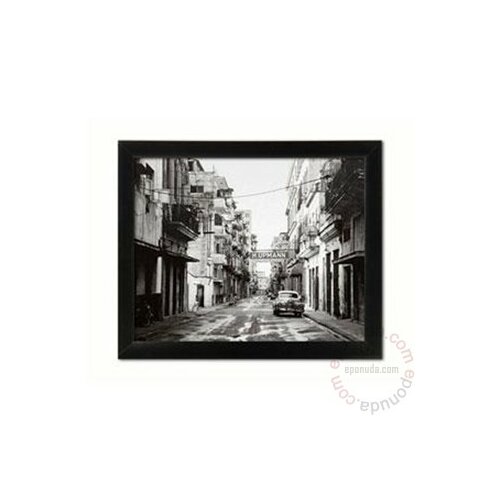 Deltalinea crno bela slika Old City Street 40 x 50 cm Slike