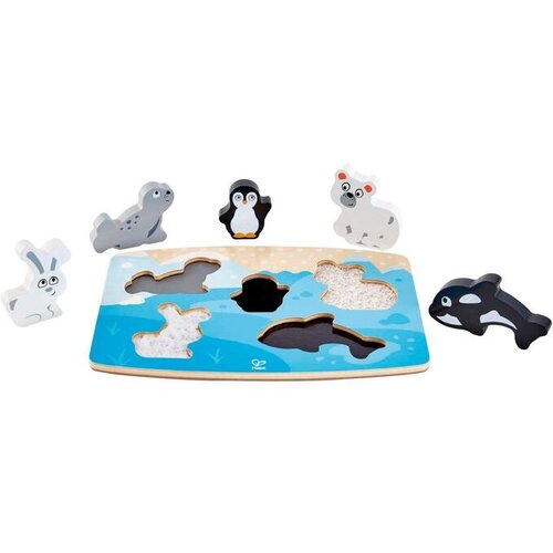 Hape otro&amp;scaron;ka senzorična sestavljanka arktične živali Slike