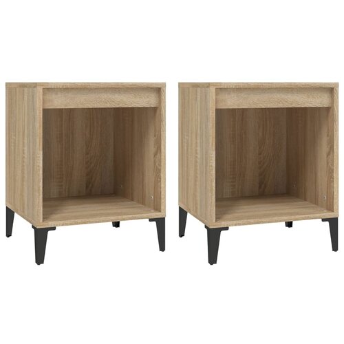 Maison Chic Dvo delni komplet Nočne omarice - Nočne mize Sonoma hrast 40x35x50 cm, (21689596) Cene