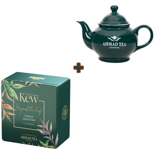 Ahmad Tea čajnik zeleni, 445 ml + Čaj Kew Selection, 4x10 kesica Cene