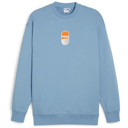 Puma Sweater majica 'DOWNTOWN 180' plava / narančasta / bijela