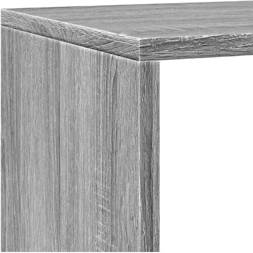  Pregrada/regal za knjige 4razina sonoma 143,5x29x143,5cm drveni Slike
