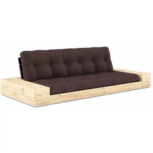Karup Design Tamno smeđa sklopiva sofa 244 cm Base –
